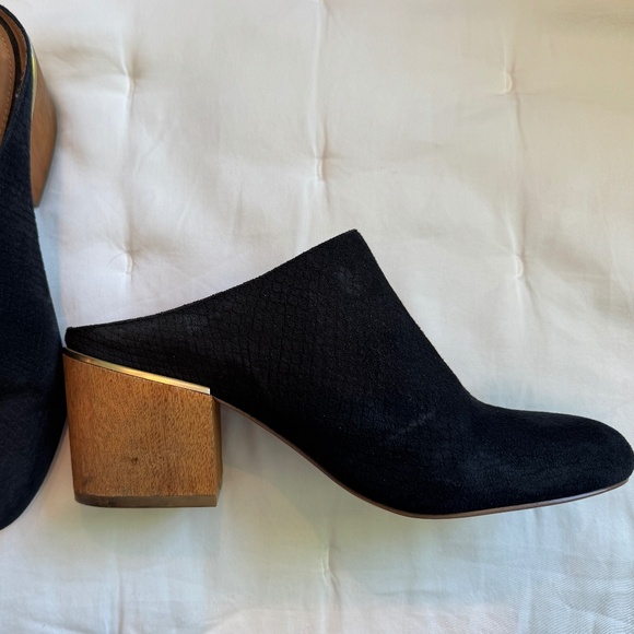Calvin Klein, Black Suede Mules - Picture 3 of 5